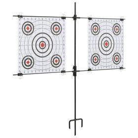 pTarget Paper Stand with Shooting Papers 30.7"x29.9" Steel