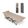 Folding Camping Cot with Carry Bag Cushion and Headrest