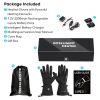 Winter Motorcycle Fashionable USB Heating Snowboarding Gloves Waterproof Windproof Touch-Screen Features Skiing