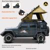 Adventurer Rooftop Tent Hardshell with Luggage Racks&Replaceable Rain Flies, Truck Bed Tent for Camping